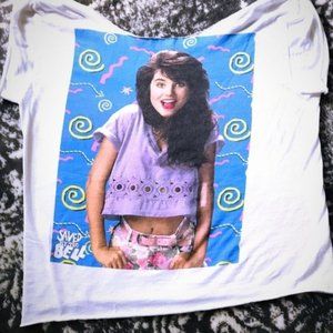 Saved by the Bell Kelly Kapowski Cropped Tee ❤️